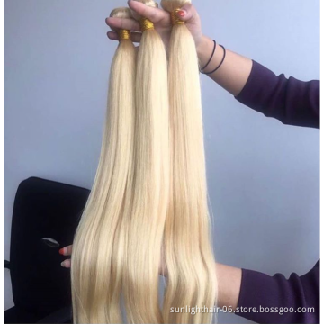 Russian Blonde color 613# Curly Price Human Hair Deep Curly Hair Bundles Wholesale Cuticle Aligned Virgin Human Hair Weft